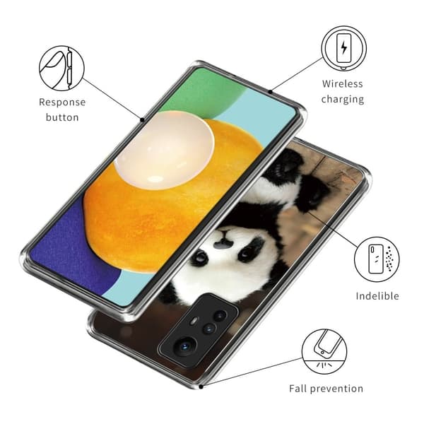 Deco Xiaomi Redmi Note 12S deksel - Panda Brown