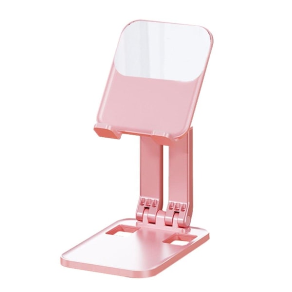Universal biaxial foldbar telefon- og tabletholder - Lyserød Pink