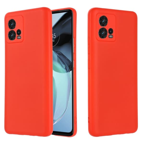 Matte Liquid silikone cover til Motorola Moto G72 - Rød Red