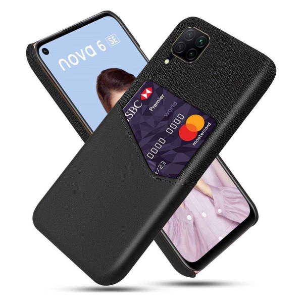 Bofink Huawei P40 Lite / Nova 6 SE Card kuoret - Musta Black