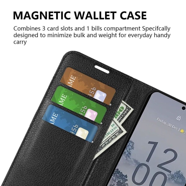 Klassisk Nokia X30 Flip Etui - Sort Black