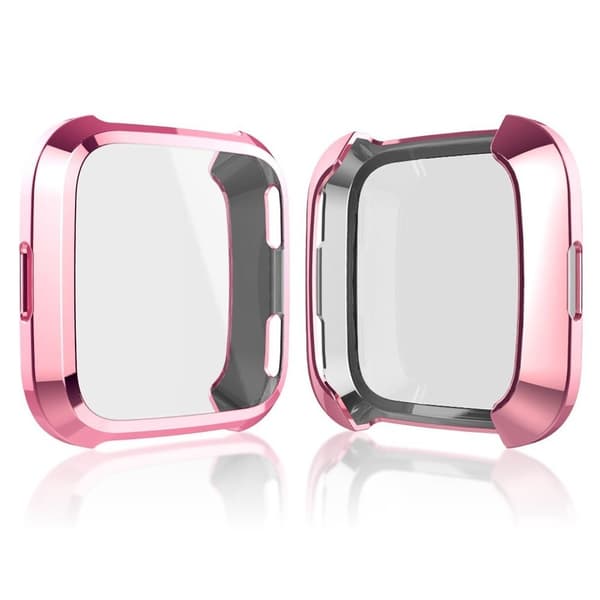 Fitbit Versa Elegant Galvanisering Etui - Rosa Pink