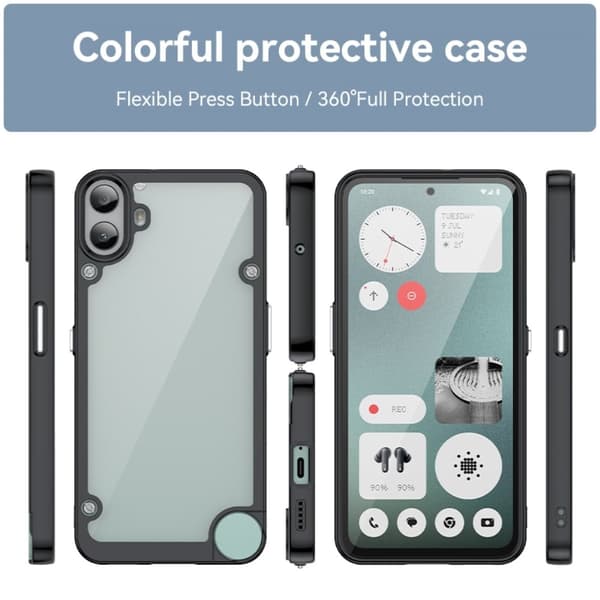Nothing CMF Phone 1 smart akryl cover - Sort Black