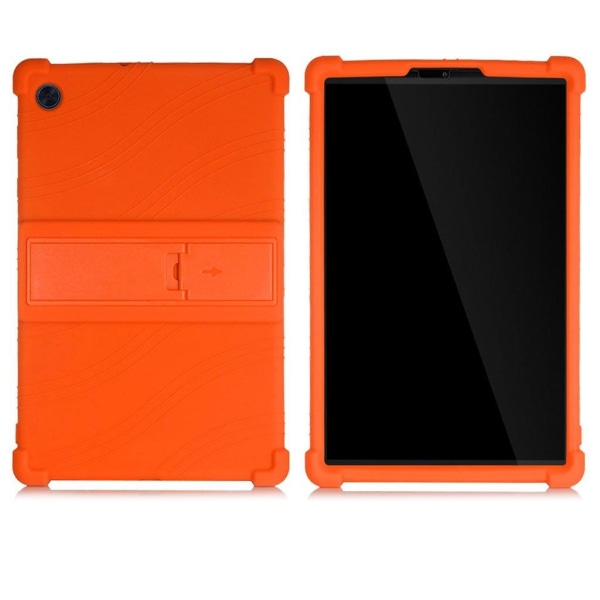 Silicone slide-out kickstand design case for Lenovo Tab M10 HD G Orange