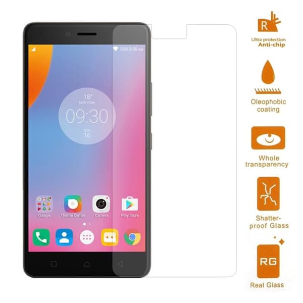 0.3mm härdat glas Lenovo K6 Note skärmskydd Transparent
