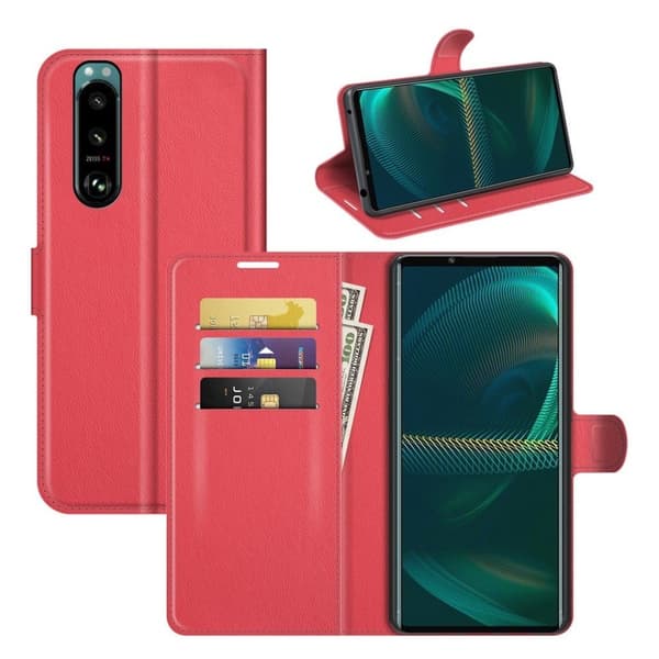 Classic Sony Xperia 5 III Flippetui - Rød Red