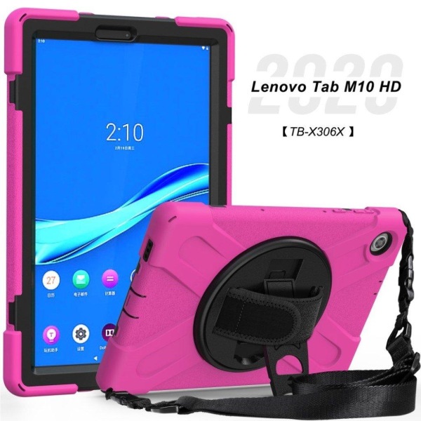 Lenovo Tab M10 HD Gen 2 360 graders kickstand + silikone hybrid Pink