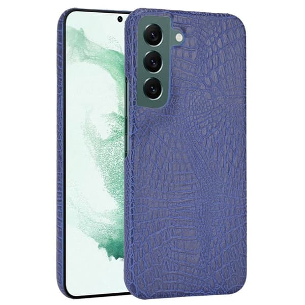 Croco Etui Samsung Galaxy S22 Plus - Blå Blue