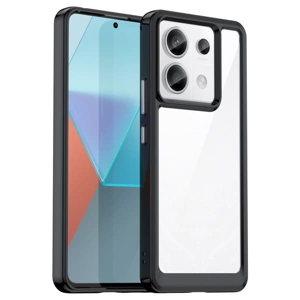 Xiaomi Redmi Note 13 Pro 5G  / Xiaomi Poco X6 smart akryl cover - Sort Black