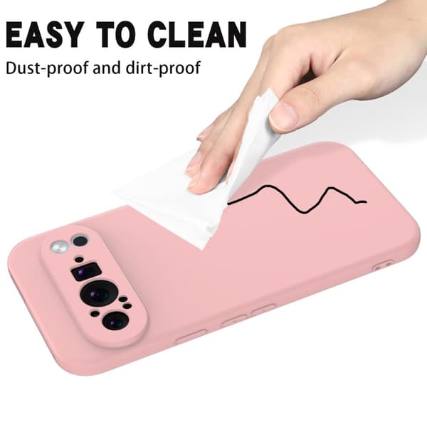 Matta nestesilikoninen kuori Google Pixel 9 - Pinkki Pink