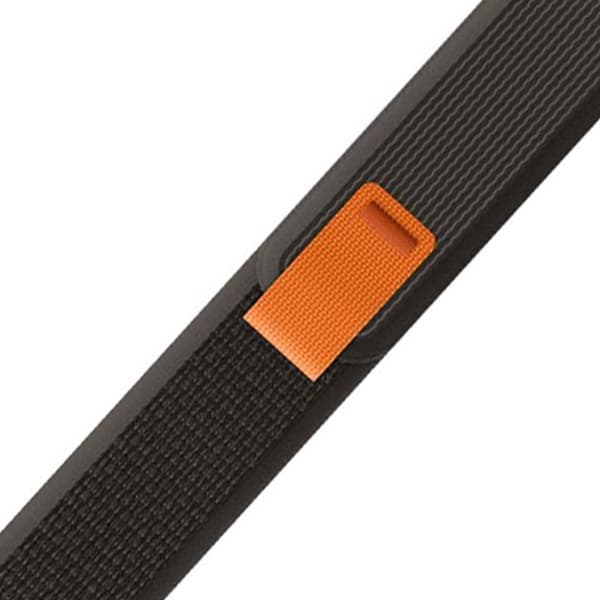 Apple Watch Series 8 (45mm) / Watch Ultra nylon urrem - Sort / Grå Black