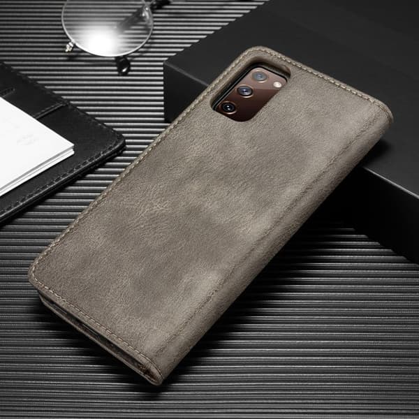 DG.Ming Samsung Galaxy S20 FE 2-in-1 Lommebok Etui - Grå Silver grey