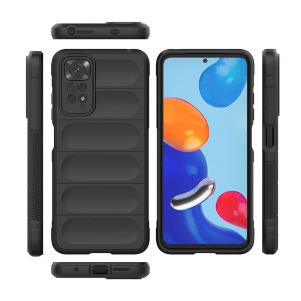 Mjukt greppformat Xiaomi Redmi Note 11S / Xiaomi Redmi Note 11 skal - Silver/Grå Silvergrå