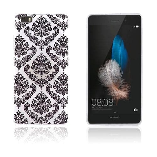 Westergaard Huawei Ascend P8 Lite Skal - Svart Blomma multifärg