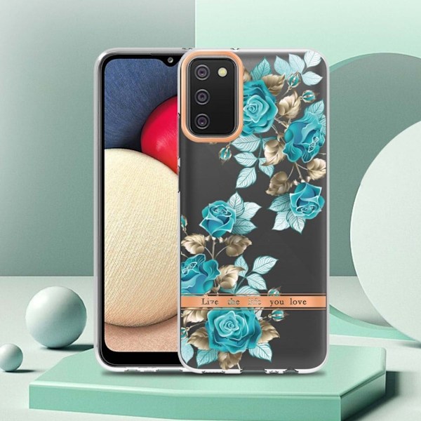 Supertyndt og slidstærkt softcover til Samsung Galaxy A02s (166 mm) - Blå Rose Blue