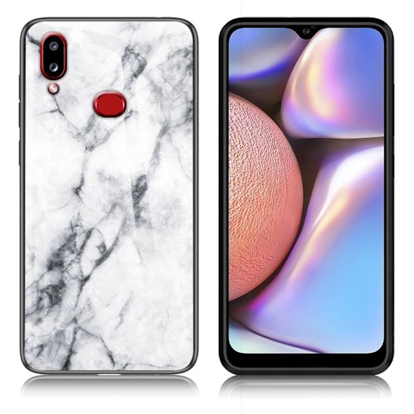 Fantasy Marmor Samsung Galaxy A10s skal - Vit Fantasimarmor Vit