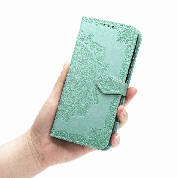 Mandala Samsung Galaxy S20 FE 5G / S20 FE Flip kotelo - Syaani Green