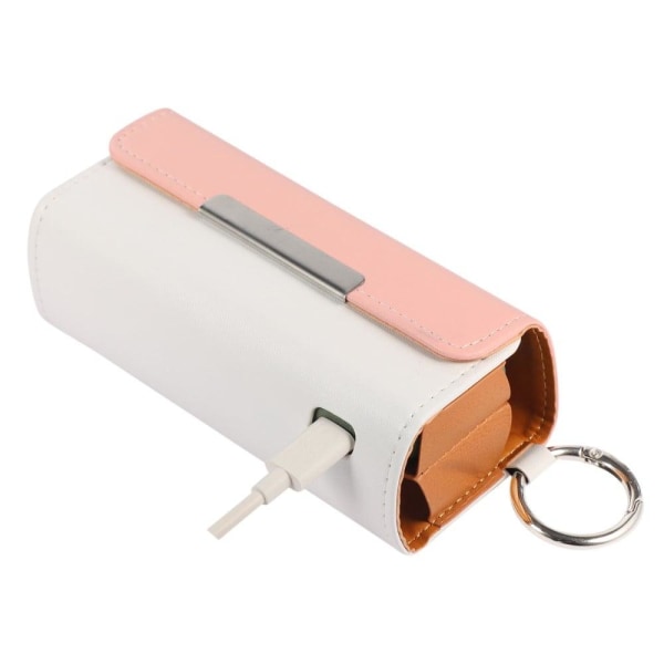 IQOS ILUMA PU leather cover with ring buckle - Pink Leather / Wh Pink 0be5  | Pink | Tyg | Fyndiq