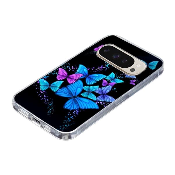Vibe Google Pixel 9 Pro XL -kansi - Värikkäitä Perhosia Blue