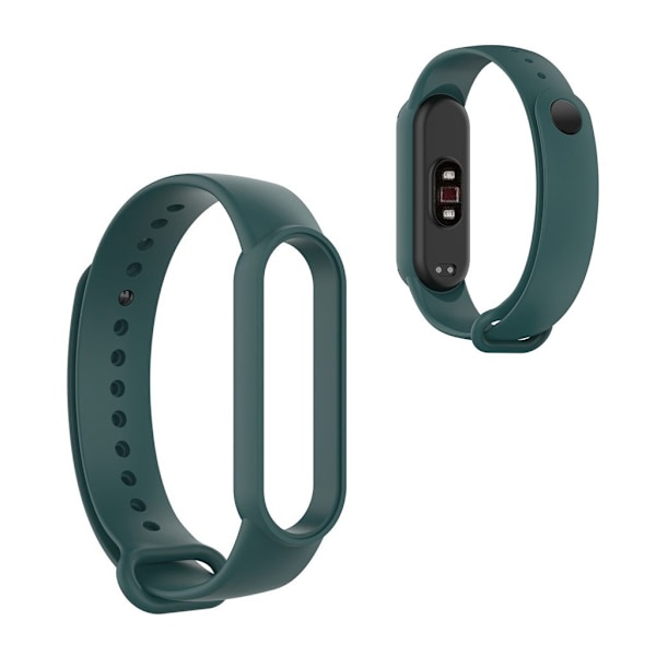 Xiaomi Mi Smart Band 6 / 5 blank silikone-urrem - Mørk Cyan Green