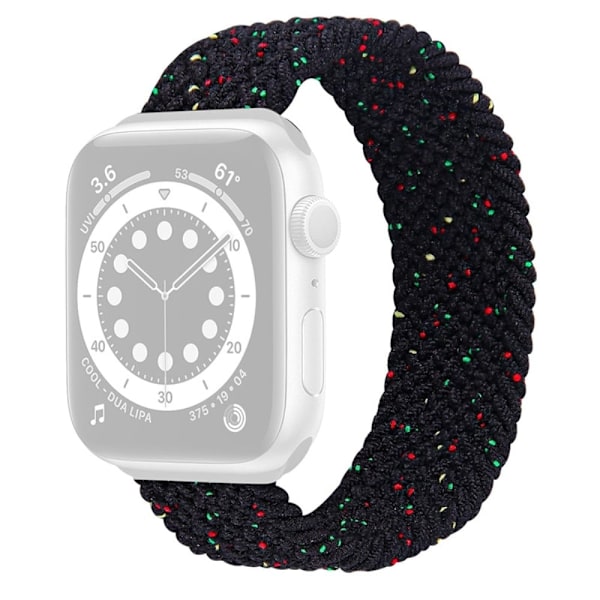 Apple Watch Series 8 (41 mm) klockarmband i elastisk nylon - Färg Svart Storlek: L Svart