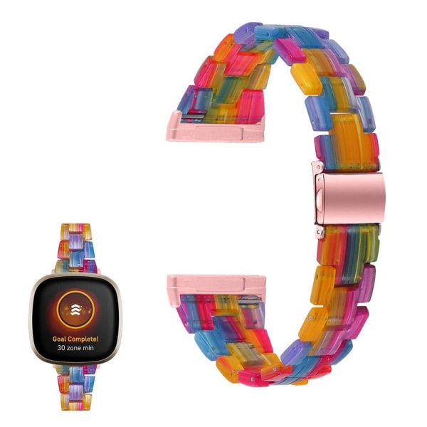 Fitbit Sense / Versa 3 resin watch band - Multi-color multifärg
