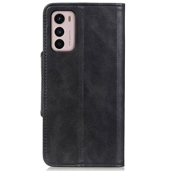Alpha Motorola Moto G42 læder flip etui - Sort Black