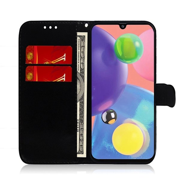 Mirror Samsung Galaxy A70s flip etui - Cyan Green