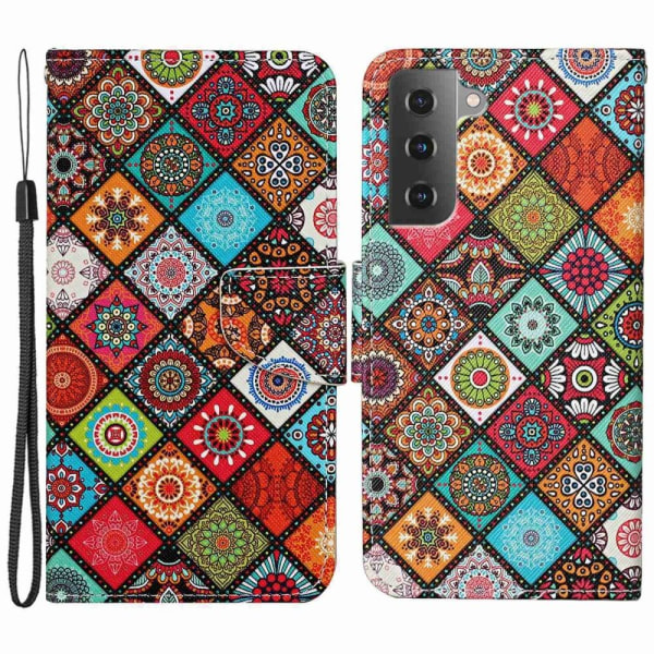 Wonderland Samsung Galaxy S23 Flip Etui - Ethnic Style Multicolor
