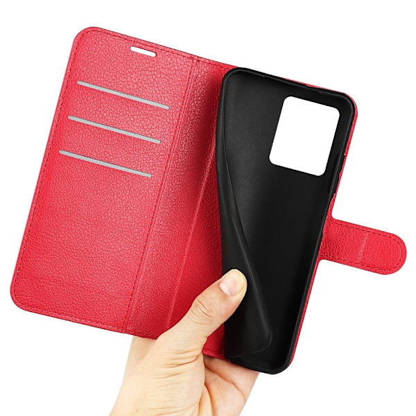 Classic ZTE Blade V30 Flip Etui - Rød Red