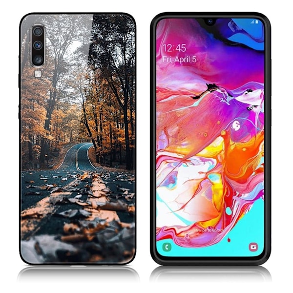 Fantasy Samsung Galaxy A70 skal - Skogsväg multifärg