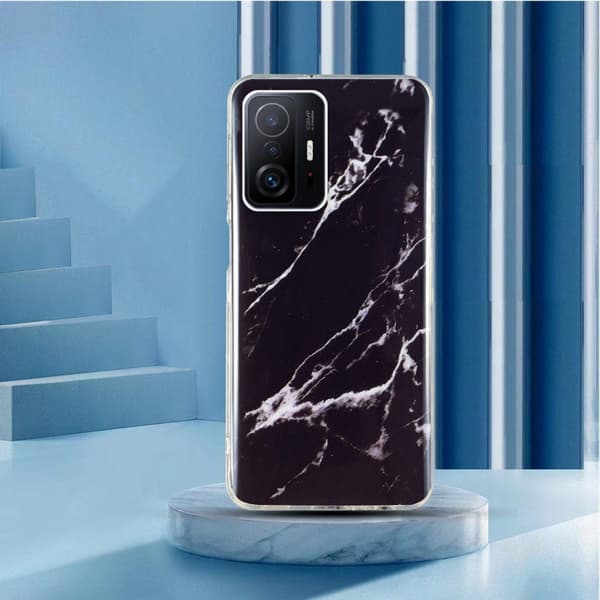 Marble Xiaomi 11T / 11T Pro Etui - Svart Black