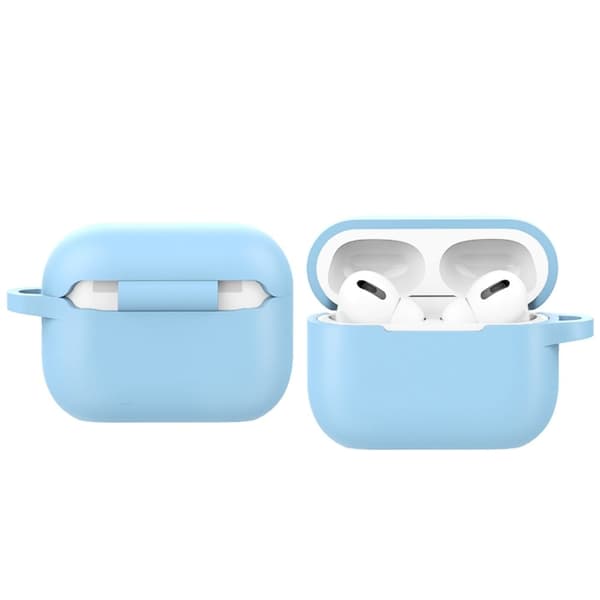 AirPods Pro 2 silikoneetui med spænde - Denimblå Blue