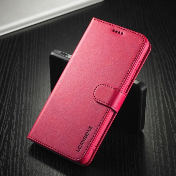 LC.Imeeke läder Samsung Galaxy S21 FE fodral - Rosa Rosa