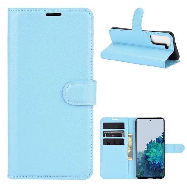 Classic Samsung Galaxy S21 Plus 5G flip kuoret - Sininen Blue
