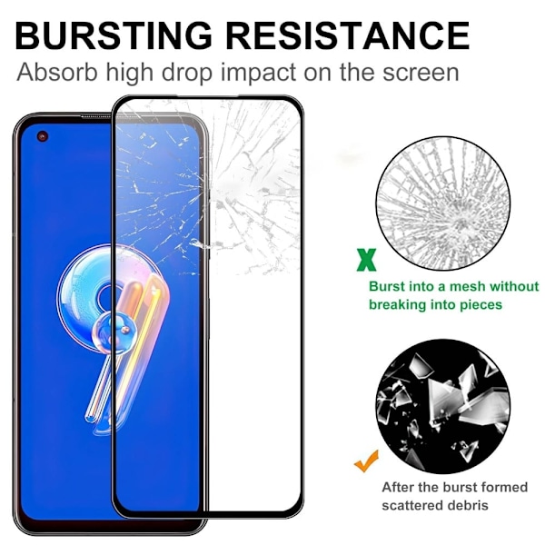 Asus Zenfone 9 kosketusherkkä ja temperoitu suojalasi Transparent