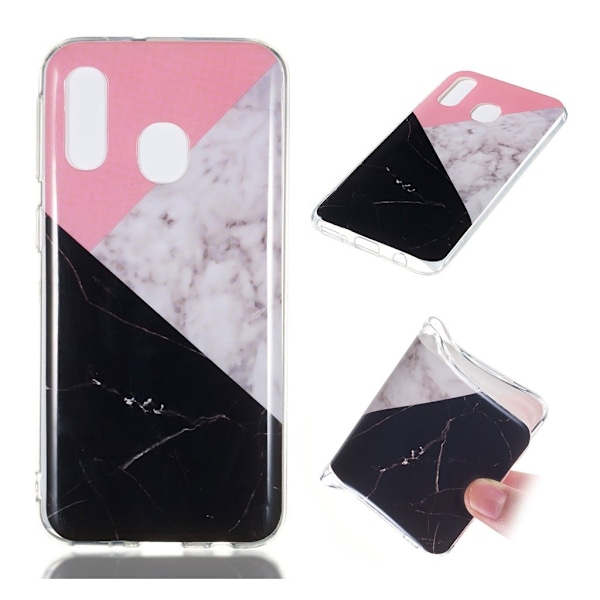 Marble design Samsung Galaxy A40 kotelot - Tyyli C Multicolor