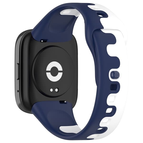 Xiaomi Redmi Watch 3 Active / Lite 3 spleising farge silikon stropp - Blå / Hvit Blue