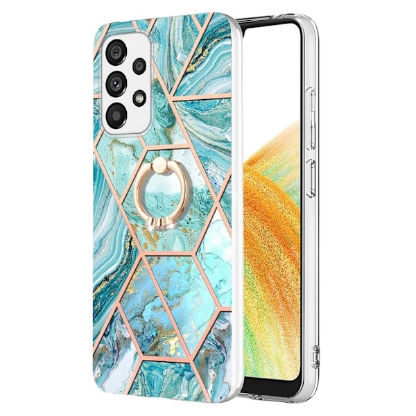 Marmormotiv Samsung Galaxy A33 5G skal - Blå Blå