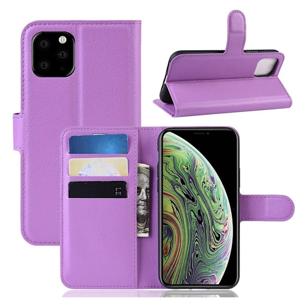 Alpha läder iPhone 11 Pro fodral - Lila Lila