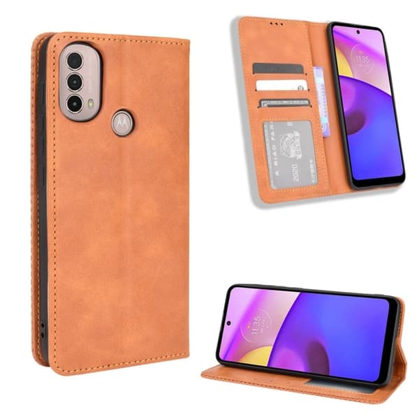 Bofink Vintage Motorola Moto E30 / E40 / E20 Læder Etui - Brun Brown