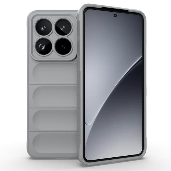 Blødt grebsformet Xiaomi 15 Pro cover - Lysegrå Silver grey