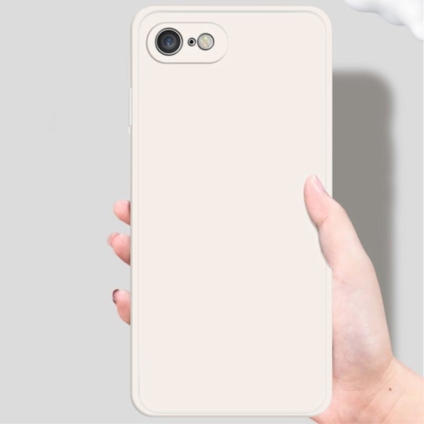 Viistetty pudotusta estävä kumipäällysteinen suojus iPhone SE (2022) / SE 2020 / 8 / 7 - Punainen Red