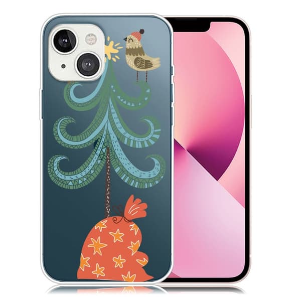Julfodral till iPhone 13 Mini - Fågel På Träd multifärg