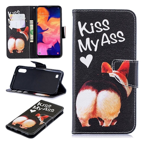 Wonderland Samsung Galaxy A10 etui - Kiss My Ass Black