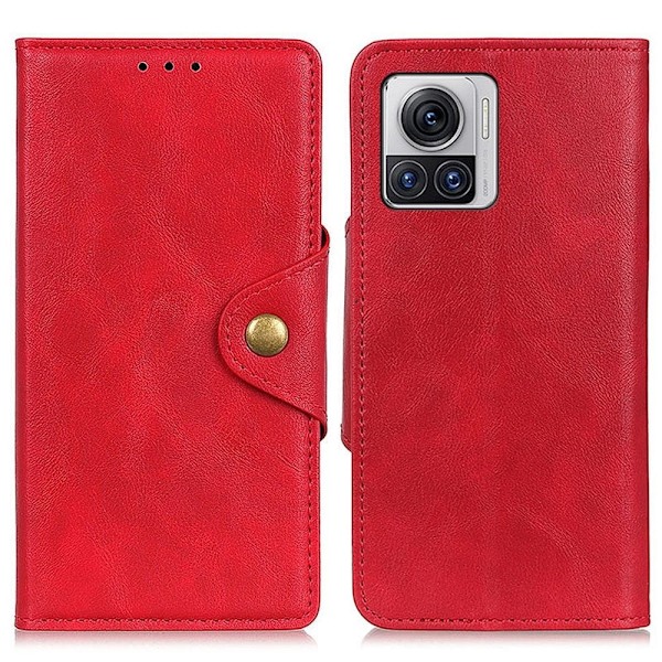Alpha läder Motorola Edge 30 Ultra / Motorola Moto X30 Pro fodral - Röd Röd
