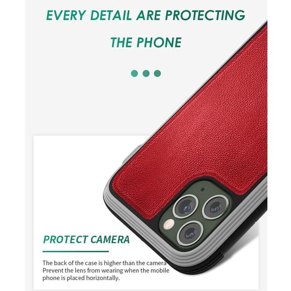 Raigor Inverse Luksuriøst Deksel For iPhone 11 Pro - Rød Red