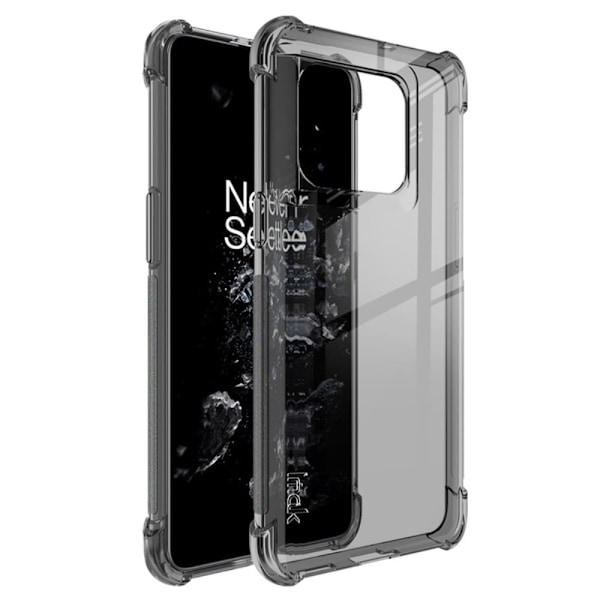 IMAK Airbag Cover til OnePlus Ace Pro / 10T - Gennemsigtig Sort Black