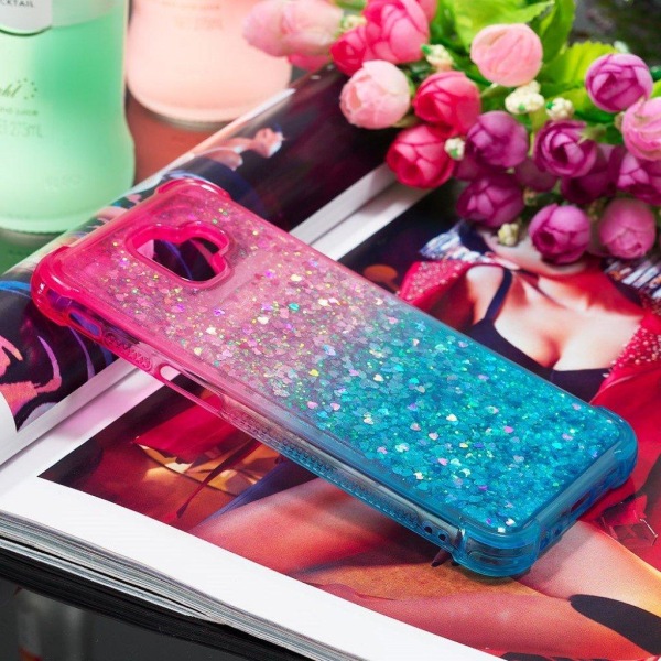 Samsung Galaxy J6 Plus (2018) nyanserat glitterskal - Rosa / Lil multifärg
