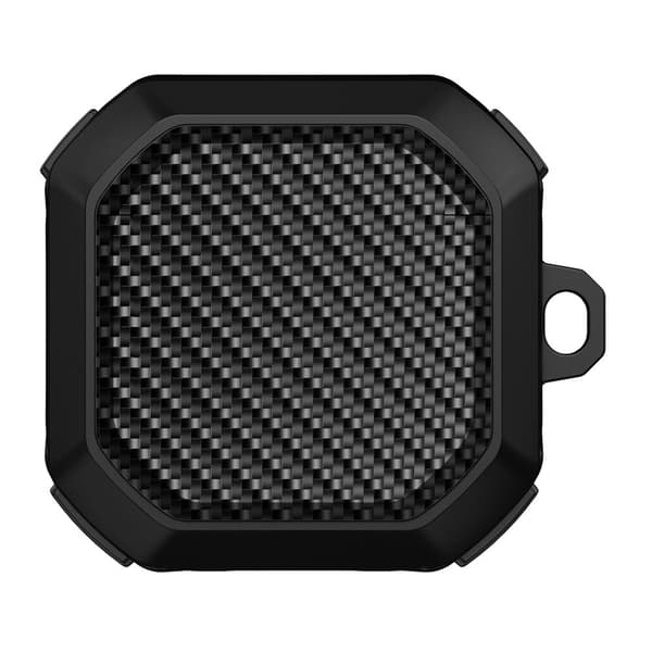 Samsung Galaxy Buds2 / Buds Pro / Live etui i kulfiber - Sort Black